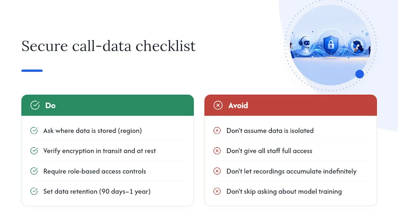 How Do You Keep Call Data Secure and Private? — overview diagram