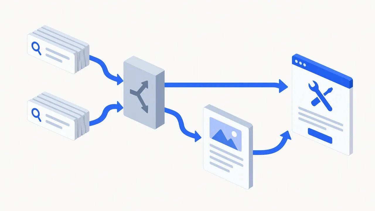 Informational and transactional keyword routing