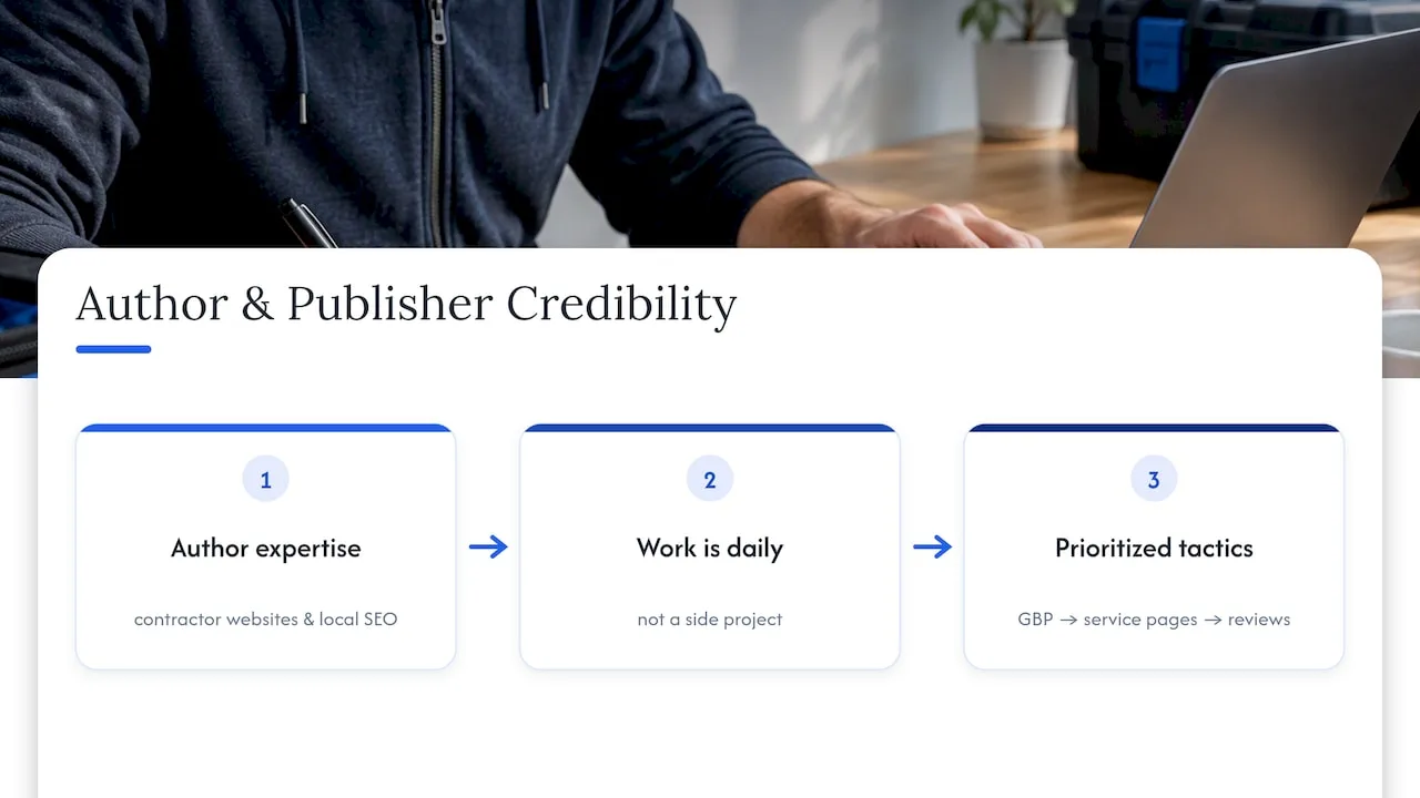 Author and Publisher Credibility: Why This Advice Is Practical — overview diagram