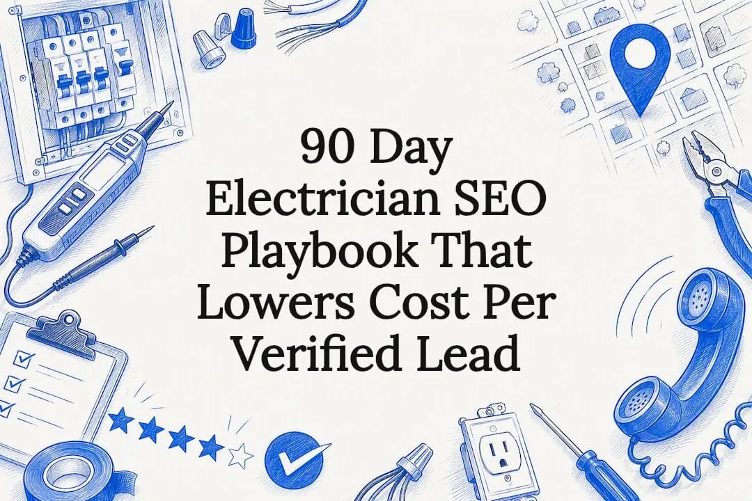 Electrician SEO playbook title card