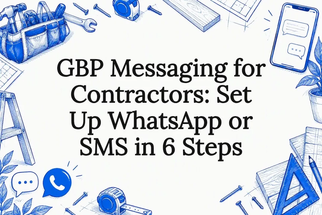 Hand-drawn contractor messaging title card