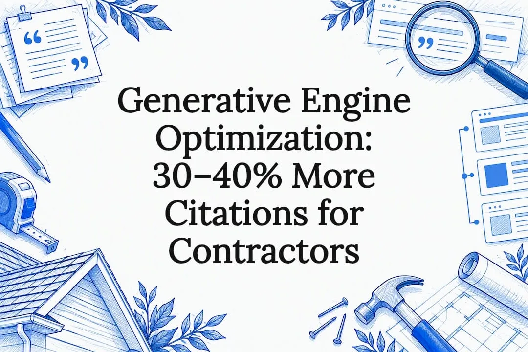 Sketch framing a title about contractor GEO