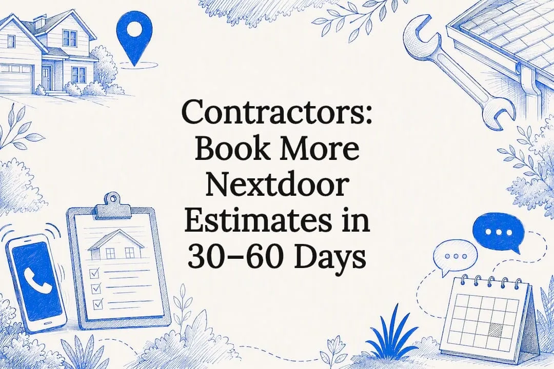 Contractors: Book More Nextdoor Estimates in 30–60 Days