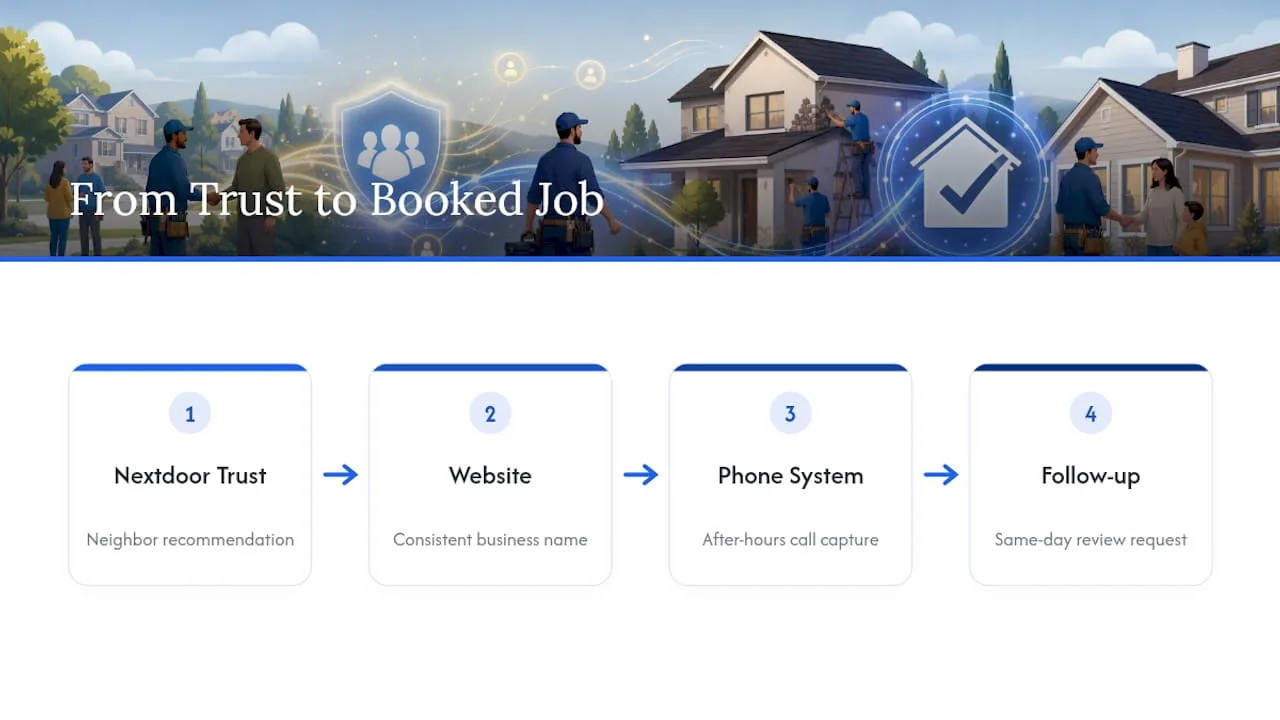 Nextdoor trust to contractor booking process