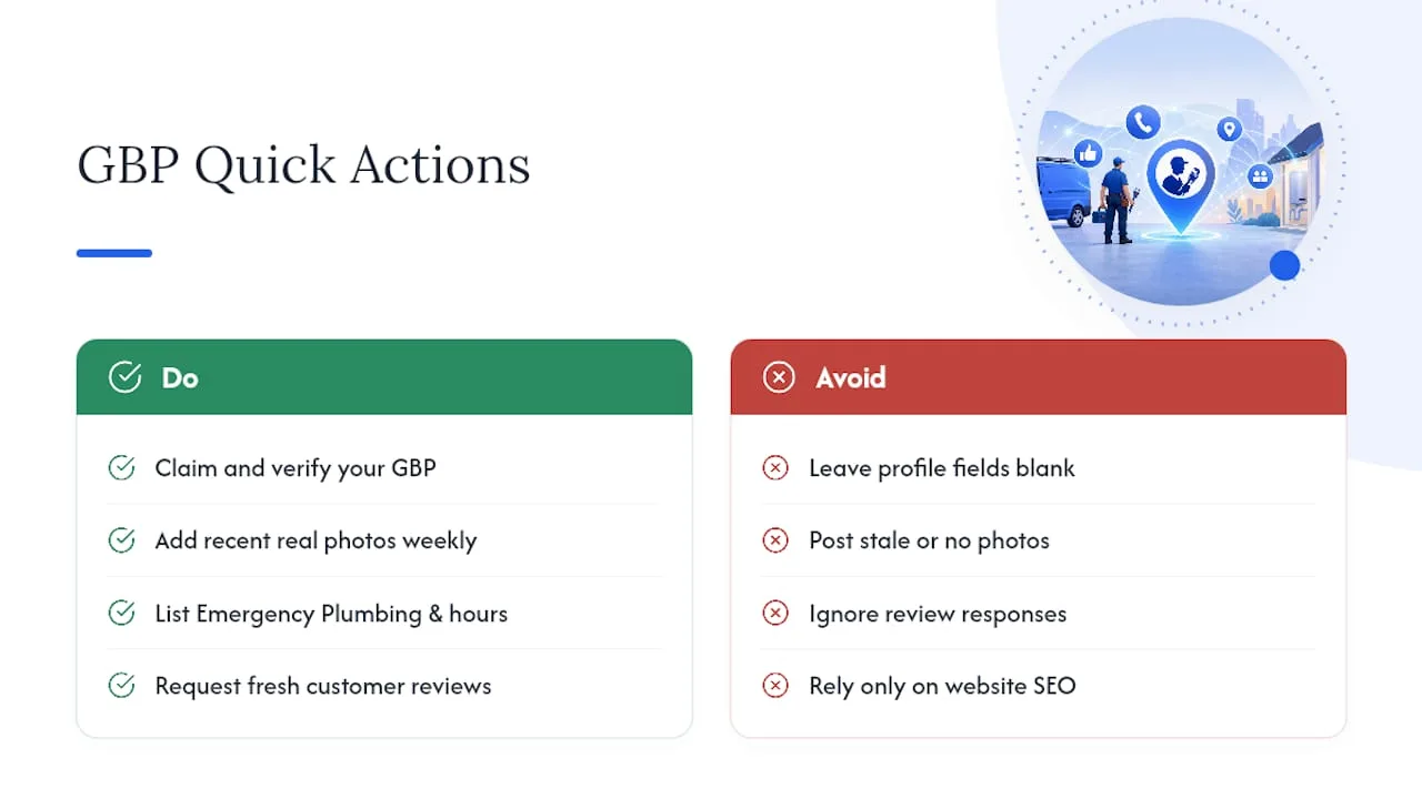 Why Your Google Business Profile Drives Emergency Plumbing Leads — overview diagram
