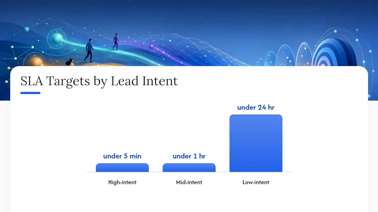 Operational Checklist and SLA Template by Lead Intent — overview diagram